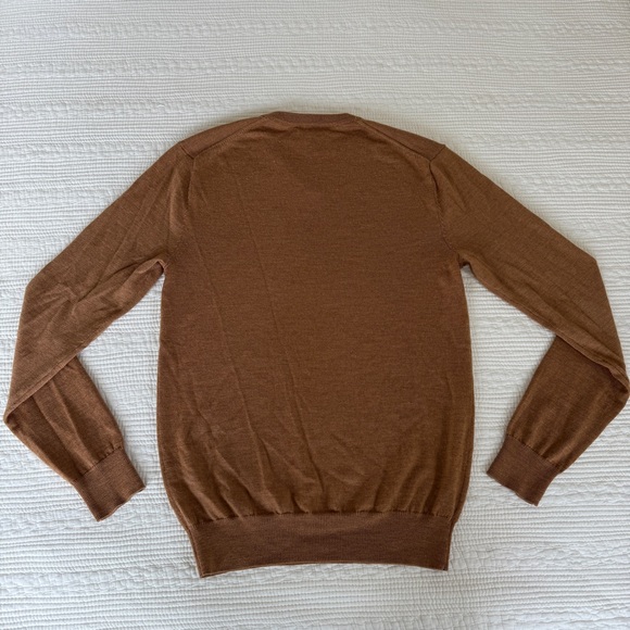 Bonobos Extra Fine Merino Wool Pullover Sweaterer V-Neck Brown Tan Men’s XS - Picture 12 of 15